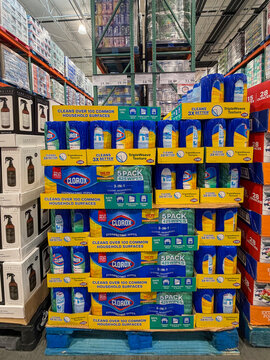 Clorox disinfecting wipes displayed in bulk at a Costco warehouse in Kalamazoo, Michigan, on August 27, 2026