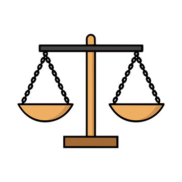Scales of justice illustration