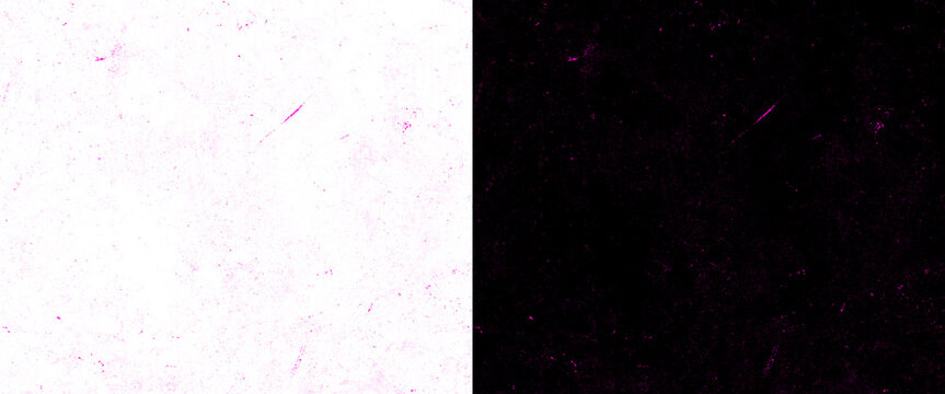 Vintage film dust and scratches texture, purple grunge overlay on white and black background, retro cinematic noise effect