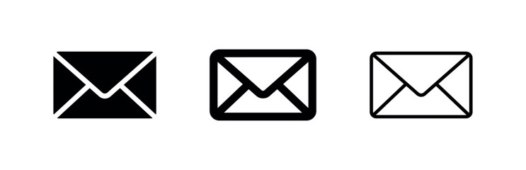 Email and mail message icon set