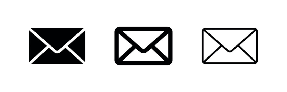 Email and mail message icon set