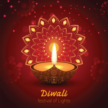 Diwali Festival Celebration Illustration