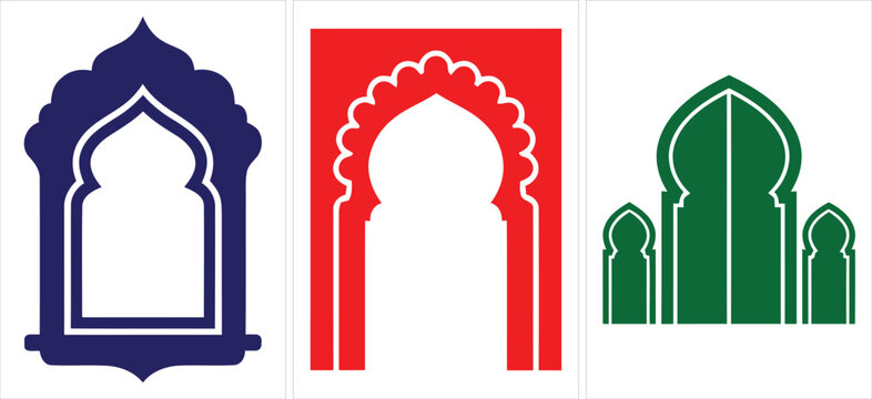 Intricate islamic architectural pattern featuring traditional geometric shapes and ornate arabesque designs for cultural decorative art projects