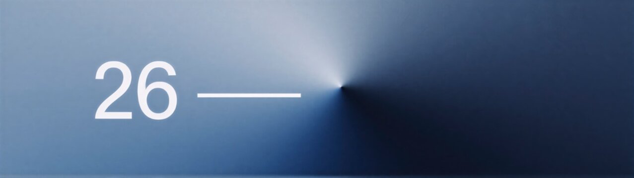 calm blue gradient background with soft light center flare