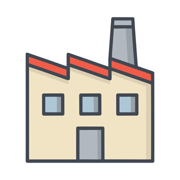 Factory building icon
