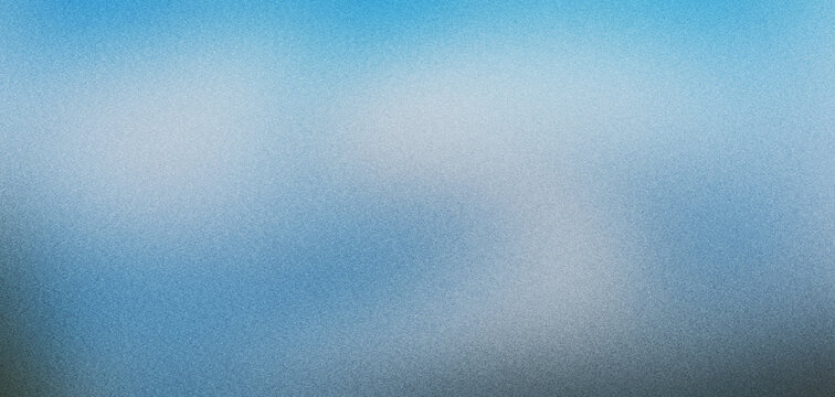 Frosted glass texture with blue gradient background, blurred matte window surface with grainy noise effect, soft ethereal light through translucent glass pane for modern web design overlays.
