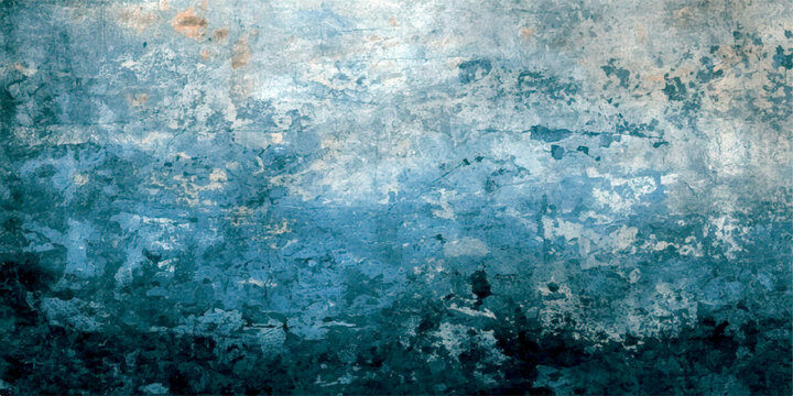 Weathered Blue Texture Abstract artful depiction of a distressed, weathered blue surface, showcasing abstract patterns of decay and resilience.