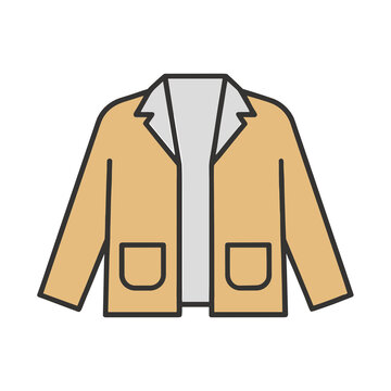 Illustration of a yellow jacket with pockets