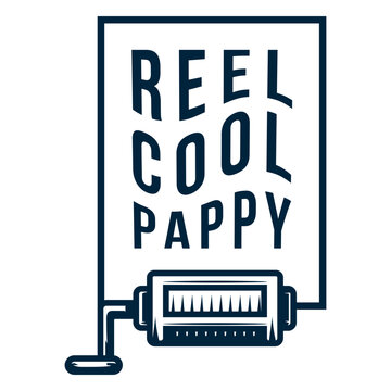 Reel cool pappy badge