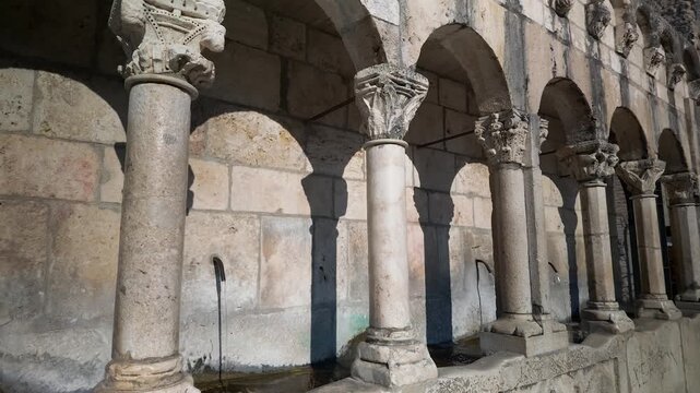 Isernia, Molise. The "Fontana Fraterna&rdquo; is an elegant public fountain, as well as a symbol, of the city of Isernia.