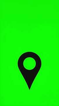 Animated world map with glowing location pins and travel routes, global navigation and GPS tracking concept for international travel, logistics, transportation and worldwide connections