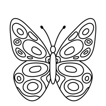 Cartoon drawing for coloring 