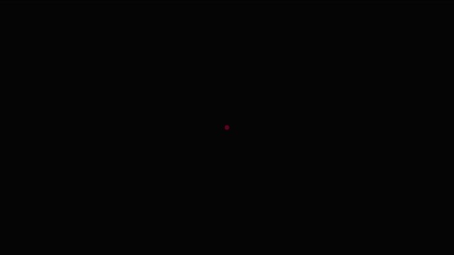 Digital target reticle overlay with pulsing green circle and red center point animation 4k crosshair