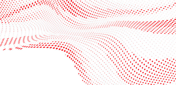 Abstract sparse red particle dot pattern with scattered minimal elements, clean modern geometric background for creative design and Vector Illustration