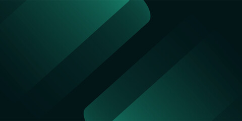 Obraz premium Modern abstract luxury banner, abstract green and black polygon elegant background vector for branding presentation or product ads bg. simple color