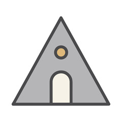 Simple tent icon © babag