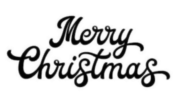Merry Christmas hand written calligraphy script lettering isolated on a white background transparent background
