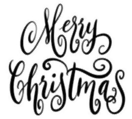 Merry Christmas hand written calligraphy text isolated on white background transparent background © AbstractZone