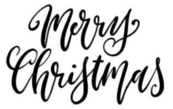 Merry Christmas hand written calligraphy script lettering isolated on white background transparent background