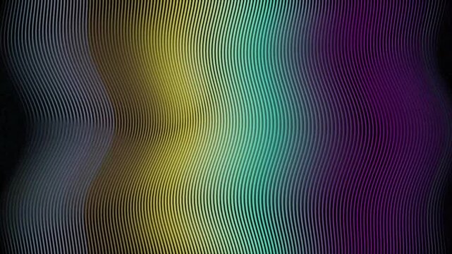 Retro analog scanline background, colorful VHS glitch texture, vintage television interference effect with purple and yellow gradients