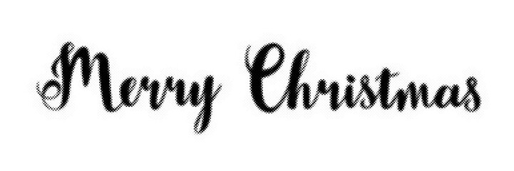 Merry Christmas handlettered calligraphy text isolated on a clean white background transparent background © AbstractZone