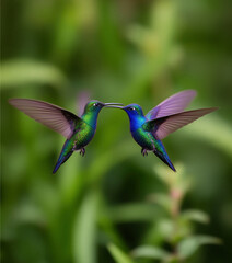 Fototapeta premium colibrí, ave, pájaro, ave tropical, fauna, vida silvestre, naturaleza, biodiversidad, animal, vuelo, volando, vuelo de colibrí, alas, alas extendidas, movimiento, velocidad, pico largo, plumaje, pluma