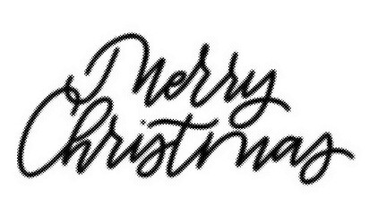 Merry Christmas handwritten calligraphy lettering isolated on a white background design element transparent background © AbstractZone