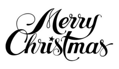 Merry Christmas handlettering typography isolated on a white background for holiday design transparent background © AbstractZone