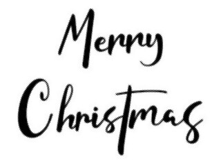 Merry Christmas typography design with a creative handwritten script font style transparent background © AbstractZone