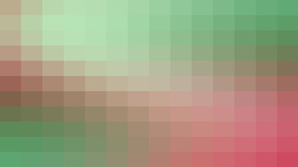 Obraz premium Abstract pixelated green and pink gradient background texture for modern digital design projects, retro pixel art wallpaper style, colorful block mosaic pattern, creative digital art backdrop