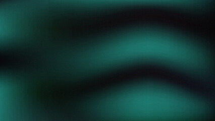 Fototapeta premium Dark teal abstract wavy grainy gradient background with smooth flowing curves and subtle noise texture for moody atmospheric digital art and sophisticated modern corporate identity.