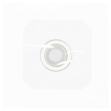 Blank white CD sleeve with disc. png isolated on transparent background