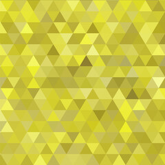Fototapeta premium Modern bright abstract geometric background of yellow and olive polygonal triangles. eps 10