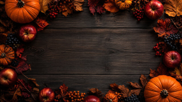 Will Closed Thanksgiving Card Background