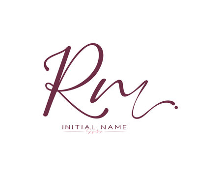 R N RN initial handwriting signature logo