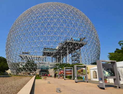 The Biosphere in Montreal Quebec Canada is a unique environmental museum located in Parc Jean-Drapeau. Housed in the iconic geodesic dome