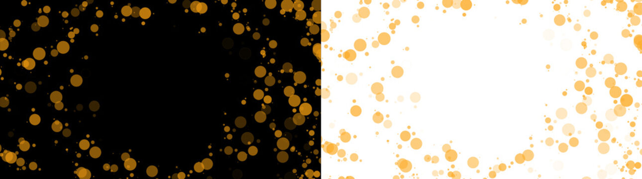 Gold Orange Sparkle Particles Overlay Effect