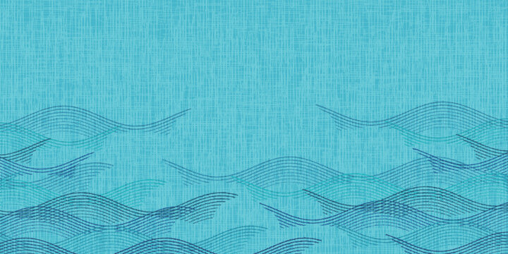 Abstract Blue Wave Pattern Textured Background
