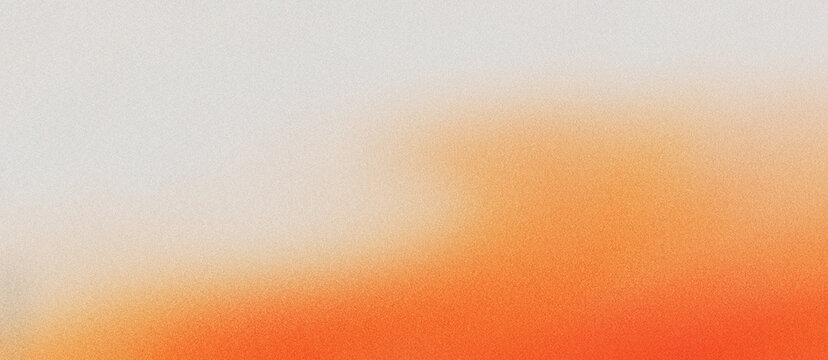 Abstract orange gradient background with soft blurred texture. Vibrant warm sunset color transition for minimalist web design. Smooth peach and white atmospheric backdrop for creative media.