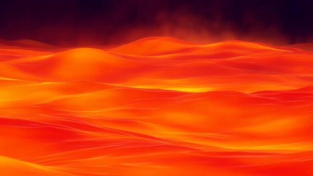 Abstract orange and red wave pattern forms layered background with warm color gradients
