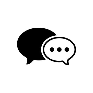 Speech bubble chat conversation