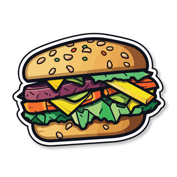 Burger isolated