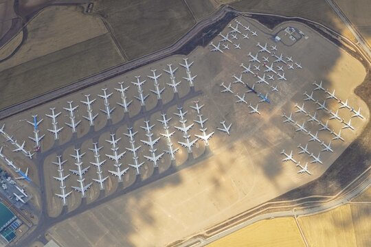 Aircraft parking Teruel, Aragon, Spain