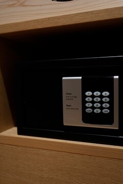 金庫の暗証番号キーパッド。セキュリティロック機能。貴重品保管。