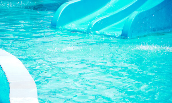 swimming pool water. Summer background 