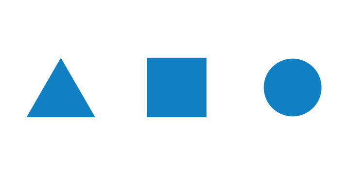 Circle Square and Triangle Shapes