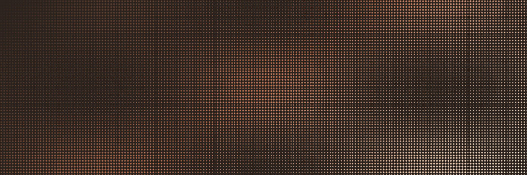 Earthy brown textured diamond halftone pattern, an abstract organic banner background demonstrating sophisticated geometric symmetry