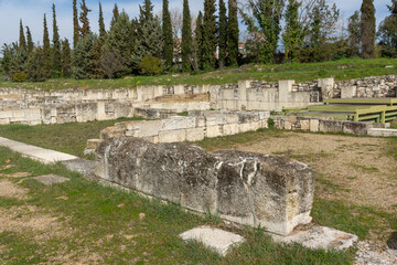 Fototapeta premium Ruins of Ancient Macedonian capital Pella, Greece