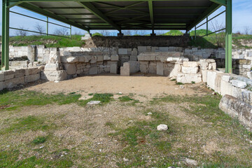 Fototapeta premium Ruins of Ancient Macedonian capital Pella, Greece
