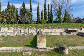 Fototapeta premium Ruins of Ancient Macedonian capital Pella, Greece